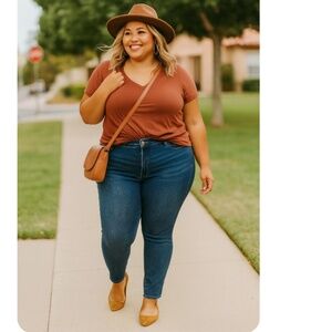 TORRID Denim Skinny Jeans Size 22T